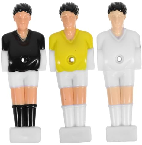 HOODANCOS 3 Piezas Muñecos Jugadores Futbolín Accesorios de PVC Duraderos Figuras de Fútbol de Mesa para Máquina