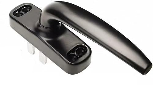 Manija de ventana, herrajes de repuesto de aleación de aluminio for ventana abatible(Black,55mm)