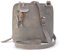 Catwalk Collection Handbags - Damen Leder Umhängetasche - Crossbody Bag/Handtasche Klein - Verstellbarer Schultergurt - LENA - Grau