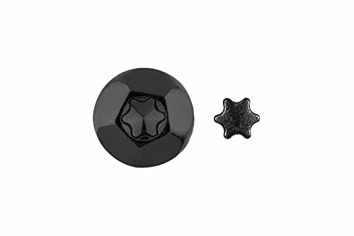 Index ESTRINV40N-Étoile zinguée pour vis inviolable inv40negro vous (Boîte de 100)