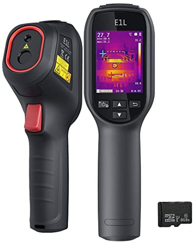 HIKMICRO E1L Caméra thermique compacte de résolution IR 160 x 120/19200 pixels,t 25Hz, caméra thermique infrarouge portable avec pointeur laser, plage de température -20°C à 550°C