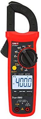 UNI-T UT202+/MIE0401 Pince compteur numérique AC/DC Circuit et diode continuité Noir/rouge