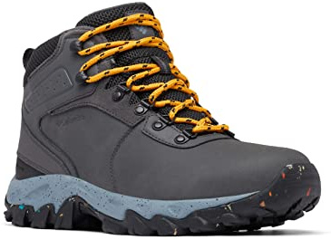 Columbia Newton Ridge WP Omni-Heat 2, Scarponi da trekking alta Uomo, Dark Grey/Raw Honey , 41 EU