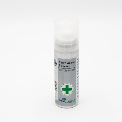 IndustraCare 70ml Spray Wound Cleanser - Clean & Disinfect Minor Wounds, First Aid Aerosol