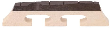 6 String Banjo Bridge Ebony Maple Compensated Design - 3 Legged Standard Accessory