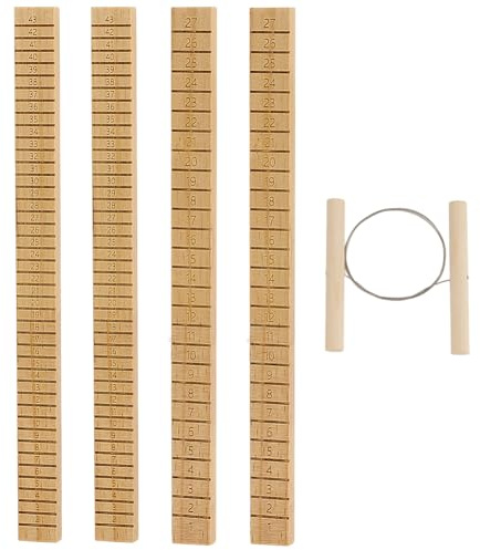 BENECREAT 4 st 2-stilars lerskivare med lertrådskärare, 262 x 20 x 10 mm keramiska lerverktyg för keramikhjul och lertillverkning av keramik