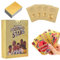 SKIKHN World Cup Fußball Star Karte, 55 Stück,Fußball Star Karten Set,Fussball Sammelkarten,Fußballkarten, Fußball Karten Für Fans,Kinder,Teenager und Erwachsene Gold-Edition