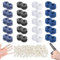 Xmart 80 Pièces Protege Doigt 40 Coton Protège Doigt 40 Doigtier Caoutchouc Pansement Doigt Respirant élastique Bandage Tubulaire Doigt Multicolores pour Travail Cuisson Protection des Doigts