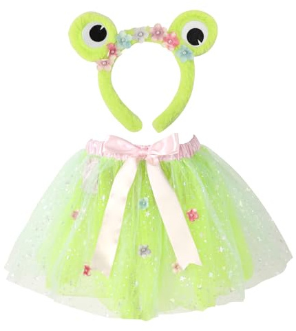 PinkSheep Gonna tutù per bambine con fascia per capelli, 30 cm Set di gonnelline da danza in tulle da balletto per travestimento da principessa per festa di compleanno Rave Festival Halloween Pasqua