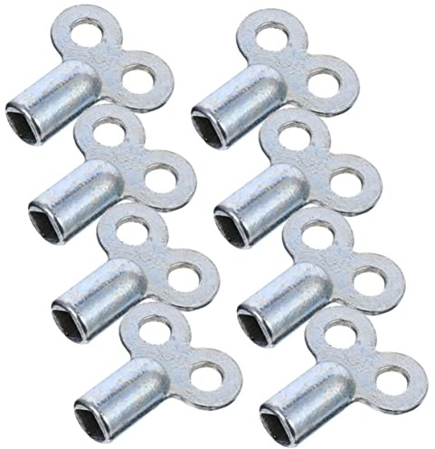 TOBBOMEY Lot De 8 Clés De Purge De Radiateur En Métal Clé Utilitaire Carrée Pour Chauffage Outils De Plomberie Faciles à Utiliser Compatibles Vieux Radiateurs
