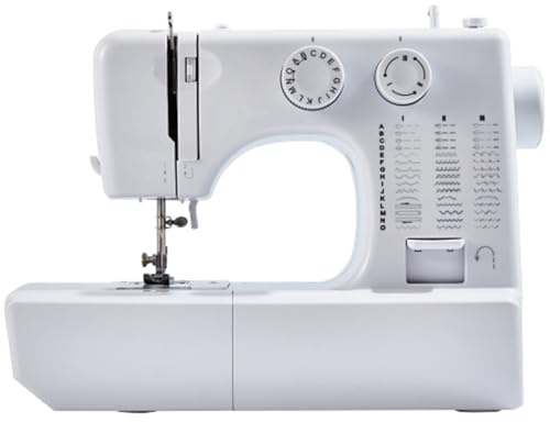 Máquina de coser industrial resistente, máquina de bordar portátil multifuncional con 38 puntadas integradas y mesa de extensión de luz nocturna para principiantes y avanzados