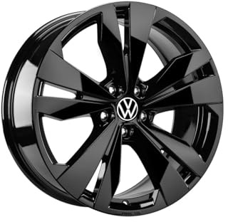 Volkswagen ID.7 Cerchio in Lega Leggera Loen, Alluminio-Magnesio-Silicio, Nero, 8,0J x 19, Invernale, 19 Pollici, PCD 112/5, ET 45mm, Larghezza 8,0J