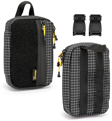 HIKEMAN EDC Pocket Organizer Pouch - EDC Utility Pouch,Nylon Tool Pouch,Tool Organizer for Multitools,Mini Pouch for Everyday Carry Outdoor