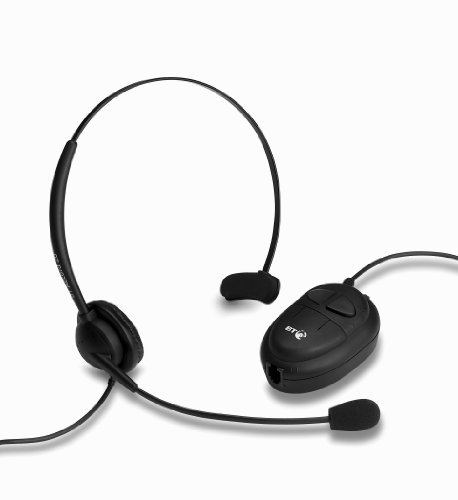 BT Accord 20 Corded Noise Cancelling Monaural Universal Telephone Headset With Quick Disconnect