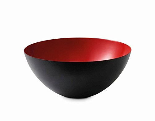 Normann Copenhagen Schüssel, Metall, rot, H: 7.1 cm Ø 16 cm