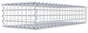 GABIONA - Gavión 100 x 20 x 40 cm - Cesta de gaviones galvanizada para piedras a partir de 32 mm de grano - Malla de 5 x 5 cm - Resistente a la intemperie