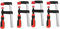 4Pcs Serre-joint à vis en fonte malléable F Pince à bois F Serre-Joint à Barres Serre-joints en F à Visser F Clamps Clips de barre de travail du bois Quick Slide 50 x 150mm