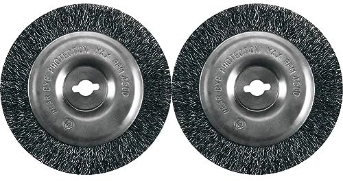Einhell Ersatzbürste Stahl Fugenreiniger-Zubehör - 2x Stahlbürste mit 100 mm Durchmesser für Akku- und Elektro-Fugenreiniger