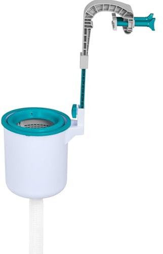 LoviStore Skimmer per Piscina in Plastica, Filtro di Superficie, Raccoglitore Detriti, Unità di Raccolta per l'Aspirazione di Foglie, Insetti o Altri Rifiuti Galleggianti, Collegamento Pompa a Filtro