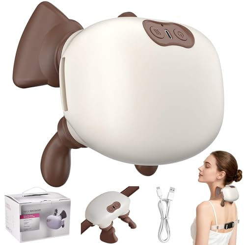 Neck Massager, Back Massager with Heat for Back and Neck, Electric Bionic Hand Heated Massage for Deep Tissue 4D Kneading Shoulder Leg, Christmas Birthday Gifts for Women Men Mum Dad