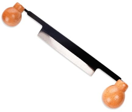 Asyduey Couteau à Dégrossir en Acier au pour le Travail Du Bois avec Poignée en Bois, Outil de Dépeçage Du Bois, Facile à Utiliser.