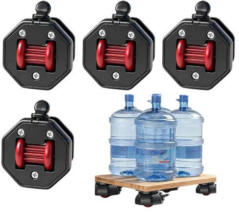 Högt Lastbara Kastorer 360-Graders Rotation Med Broms 4-Pack