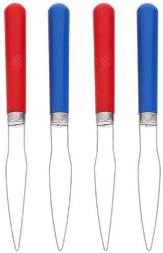 MOLUCKFU Herramienta Auxiliar para Abotonar 4 Piezas 2 Rojo 2 Azul Gancho de Botón para Personas Mayores Compacta y Portátil Ayuda para Vestir Rápida y Cómoda Hogar y Viaje