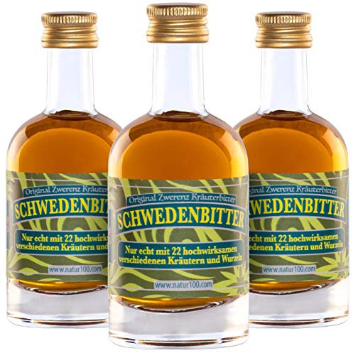 Bittertropfen Mazerat aus Schwedenkräuter • Schwedenbitter • bekannt durch Maria Treben's Buch • HerbsnRoots • 3x50ml