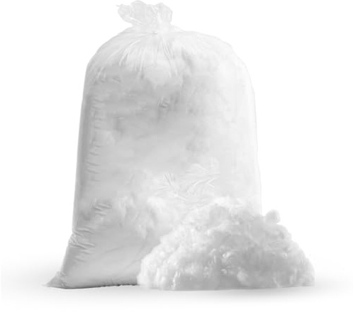 TENDEEVOLUTION Ouate de rembourrage anallergique 100% polyester, sac 1 kg, Mousse de Rembourrage pour Coussin, Peluche Crochet, Poupées, Amigurumi