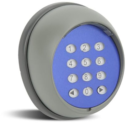 WOOXGEHM Teclado Inalámbrico De Seguridad Mejorado, Teclado De Puerta De Entrada De Código Automático Control De Panel De Operador Remoto para Abridor De Puerta Corredera