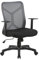 byLIVING Chefsessel Bone/Kunststoff schwarz/Mesh grau-schwarz/Wippmechanik/Bürostuhl/Höhenverstellung/gebremste Sicherheitsdoppelrollen/B 61,5, H 91-98,5, T 51,5 cm