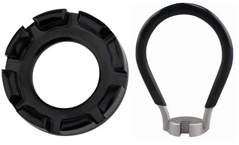 ktxaby Fahrrad Speichenschlüssel Werkzeug, Speichenschlüssel Fahrrad aus Stahl, Schlüssel 6 in 1 Bike Rad Speichen Schlüssel, Bike Schlüssel Speichen Werkzeug für Bike Reparatur 10-15 Gauge (Schwarz)