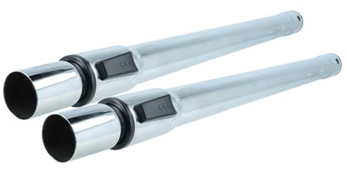 vhbw 2X Staubsaugerohr kompatibel mit Kärcher T 15/1 HEPA, T15/1 Professional, T 151 Staubsauger - 35 mm Anschluss, 60-97 cm lang Schwarz Silber