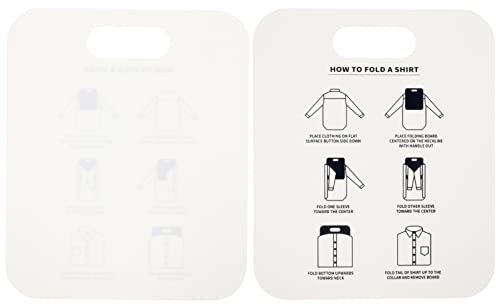 Sosoport 2Pièces Planche de Pliage pour Chemises de PP Pratique pour Maison Voyages Organise Vos Vêtements de Propre et Ordonnée