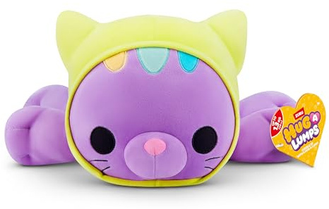Hug-A-Lumps Kitty Collection Medium Weighted Plush (Charli) by ZURU– 1.5kg/3.3lbs Super-Soft Cuddly Squishy Stuffed Animal for Kids, Tweens, Teens & Adults