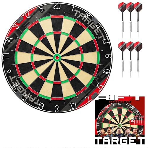 Target Darts Rift Diana Set | Punta de Acero Diana | Alambre Sin Grapas | Incluye Dos Juegos de Dardos 17G | Set Completo para Principiantes | Incluye 1 Mes de Aplicación DartCounter