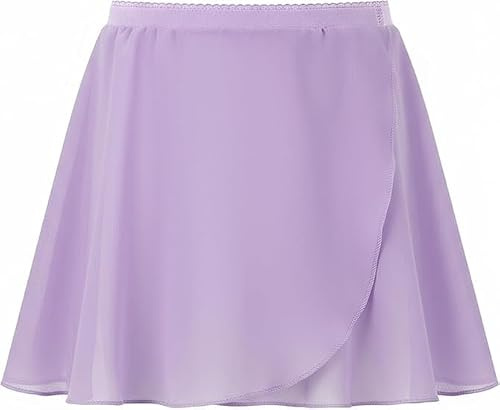 JiAmy Girls Ballet Skirt Chiffon Wrap Dancewear 120, Purple