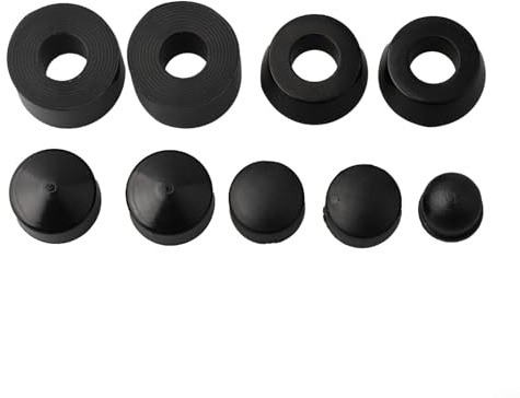 Skateboard Truck Integration Kit Featuring PU Bushings Washers Pivot Cups and Shock Absorber for Consistent Grip and Release (Black)