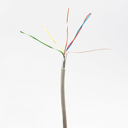 Telefonkabel 4x2x0,6mm J-Y(ST) Y 100m rund für Unterputzmontage, Fernmelde-Installationsleitung 8-adrig