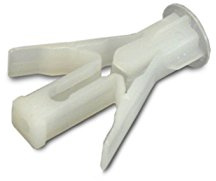 Sysfix 2160100 - Pack de 100 tacos de fijación alas HAV, para paredes tipo carton/yeso (poliamida, 10 x 38 mm)
