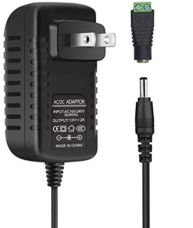 inShareplus 12V Power Supply, 12 Voltage 2A 24W Switching Power Supply, Drive, Power Adapter, AC 110V to 12 Volt Power Supply for LED Strip Light with 5.5/2.1mm DC Female Barrel Connector