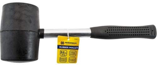 Heavy Duty Hammer Mallet - with Rubber Grip Handle, Camping Racking DIY Multi Purpose Fibre Shaft, Leisure Garage | Strong & Durable, General Use 32Oz