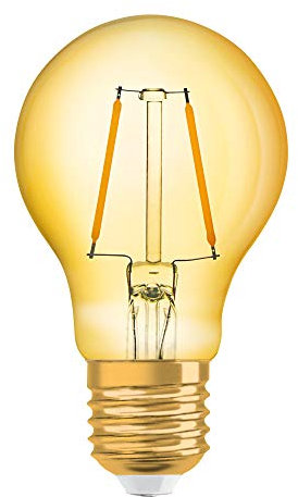 OSRAM LED Vintage Edition 1906, Sockel: E27, Nicht Dimmbar, Warmweiß, Filament Gold