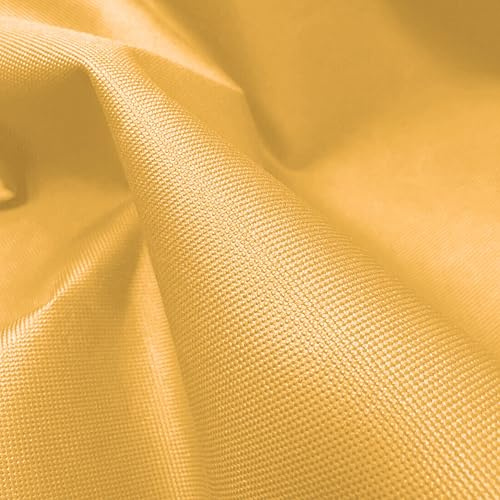 A-Express Tung skyldighet Slitstarkt tjockt vattentätt canvastyg 600D utomhus skydd metervara – senap 5 meter (500 cm x 150 cm)