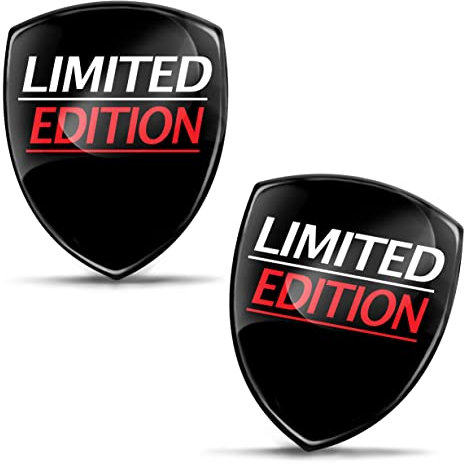 Biomar Labs 2 x Aufkleber 3D Gel Silikon Limited Edition Stickers Autoaufkleber Auto Motorrad Fahrrad Skateboard Telefon Laptop PC Tablet Tür KS 113