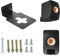 ZLiT Soporte de pared para altavoz KEF LS50 Meta, 1 soporte de pared de metal para KEF LS50 Meta LS50 Wireless II (negro)