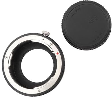 Adaptateur De Caméra PK vers M4 3 Bague De Conversion D Objectif en Alliage D Aluminium Mise Au Point Manuelle avec Capuchon pour Objectif À Monture PK Compatible avec Caméra