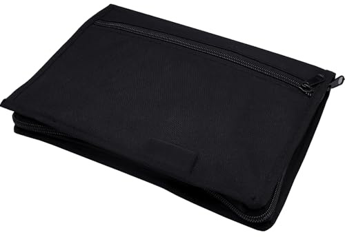 KIRVOS Carpeta, portafolios, portadocumentos, bolsa de almacenamiento para guantera, organizador de documentos portátil, con múltiples compartimentos, para tarjetas y carné de conducir, accesorios