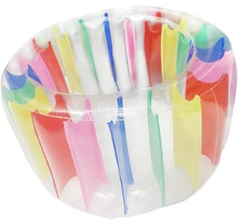 Amagogo Rodillo Inflable Flotador Agua Suministros de Juguete Gigante Rollador de Piscina Colorida Rueda de Agua de Juguete para niños de césped al Aire Libre, 90cm