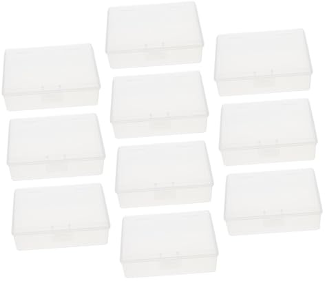 Happyyami 10pezzi Trasparenti per Batterie e Carte Contenitori Compatti e Resistenti per Organizzazione Casa e Ufficio